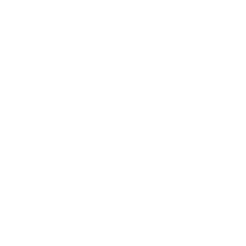 Minimal white line icon of a green tea sprig with two leaves on a transparent background, used by Allnord to signal antioxidant green tea extract in skincare and wellness formulas.​
